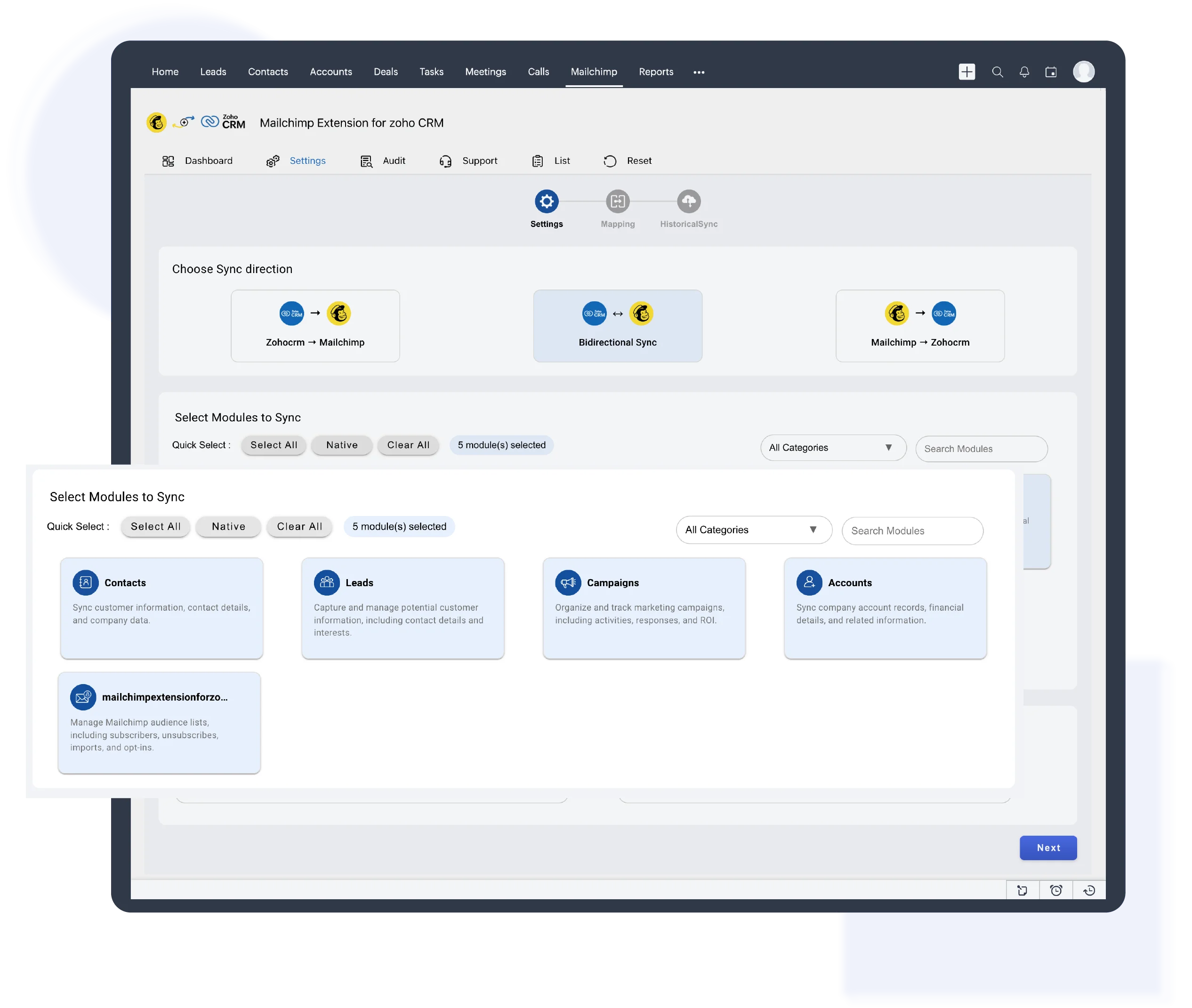 Sync-Zoho-CRM-Leads-Contacts-with-Mailchimp