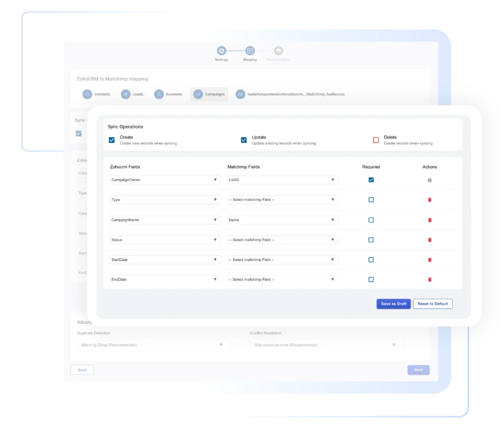 Zoho-CRM-to-Mailchimp-Field-Mapping-Settings
