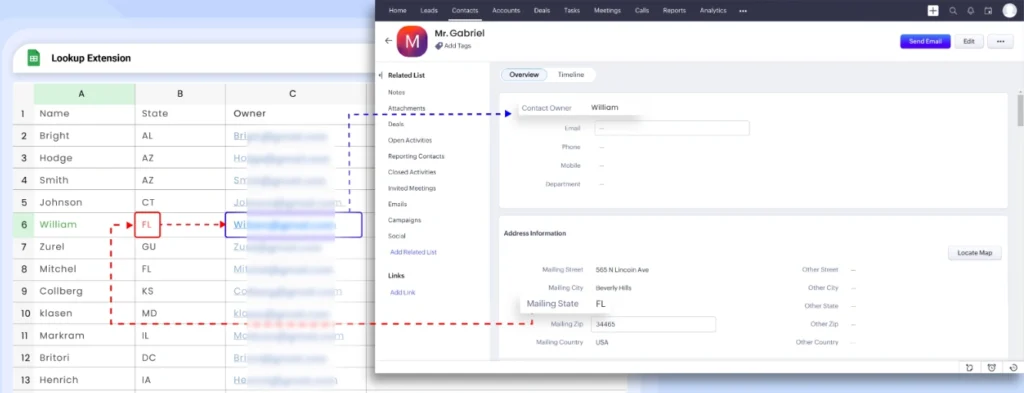
google-sheets-zoho-crm-magic-lookup-contact-owner-update