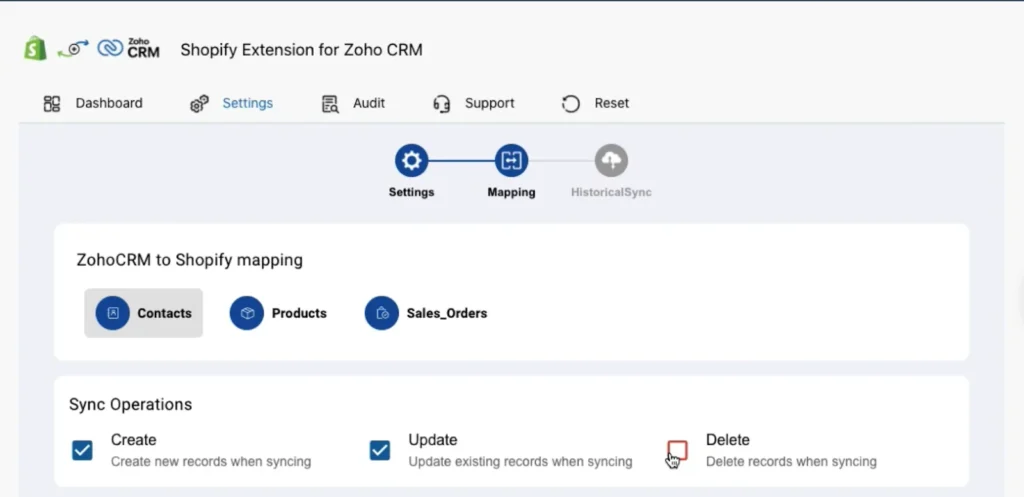 zoho-crm-shopify-field-mapping-sync-operations