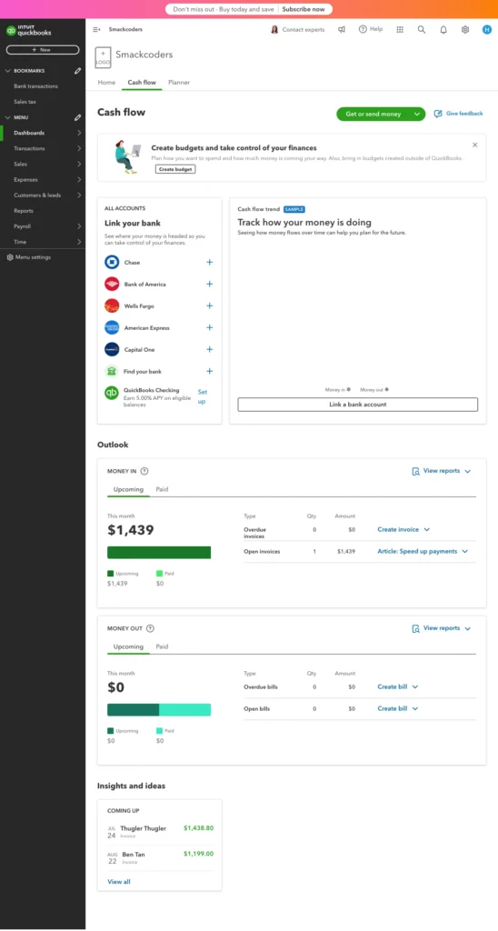 Automate Invoice Cashflow