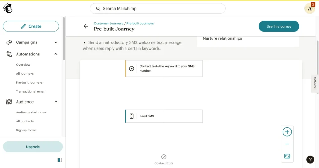 Mailchimp Setting up Automation