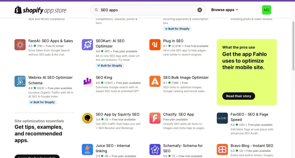 Shopify SEO Apps