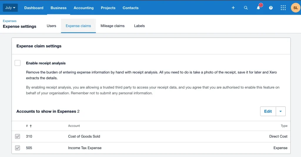 Xero-Expense-Management