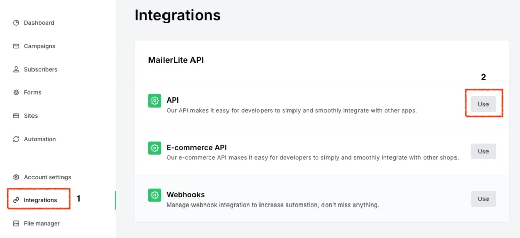 MailerLite-Use-API