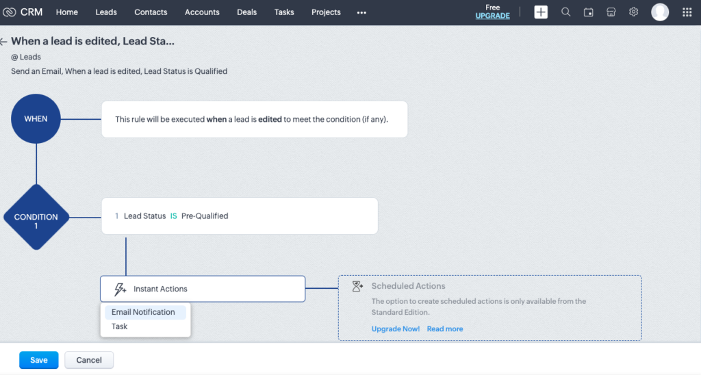 How to Send Campaigns in Zoho CRM Using Automation Tools 9 How to send email campaign- Scheduled Actions