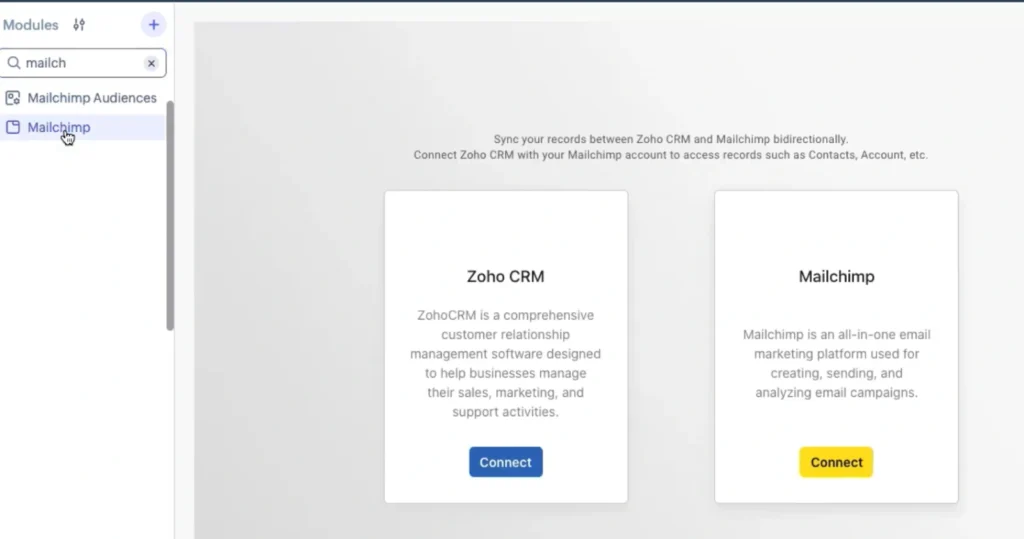 connect-mailchimp-with-zoho-crm-extension